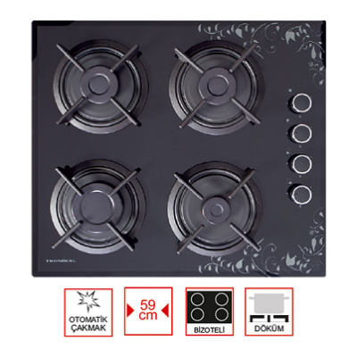 TERMİKEL 17152 B604D TEZHİP   ANKASTRE OCAK